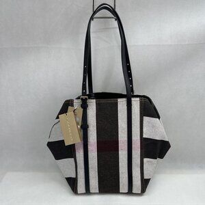 NWT Authentic Burberry Canvas Mega Check Medium Padstow Tote